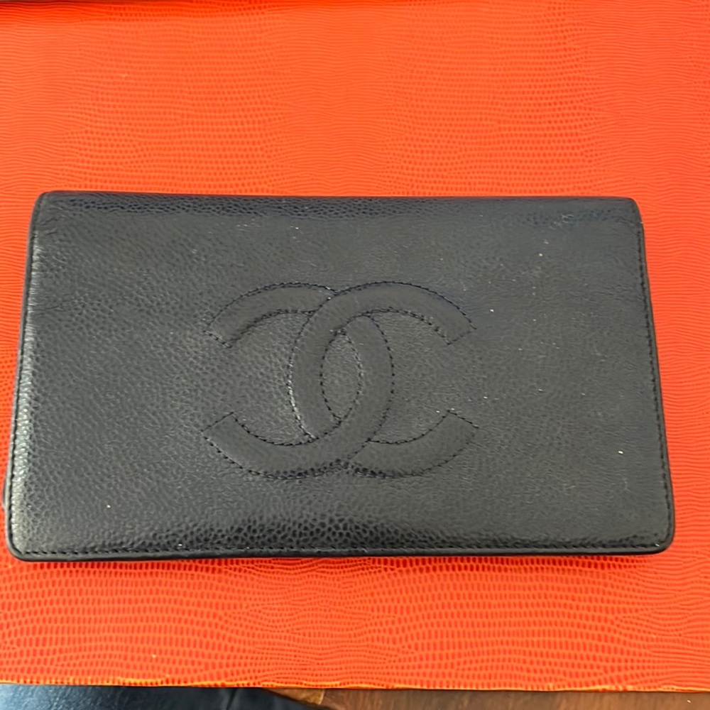 Blue Chanel wallet
